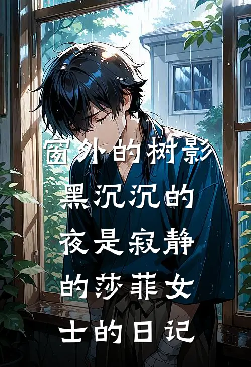 窗外的树影黑沉沉的,夜是寂静的莎菲女士的日记